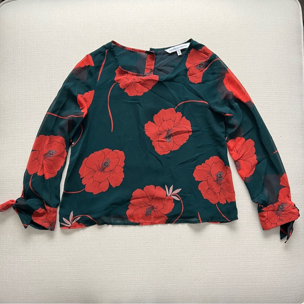 Cupcakes and Cashmere Floral Blouse